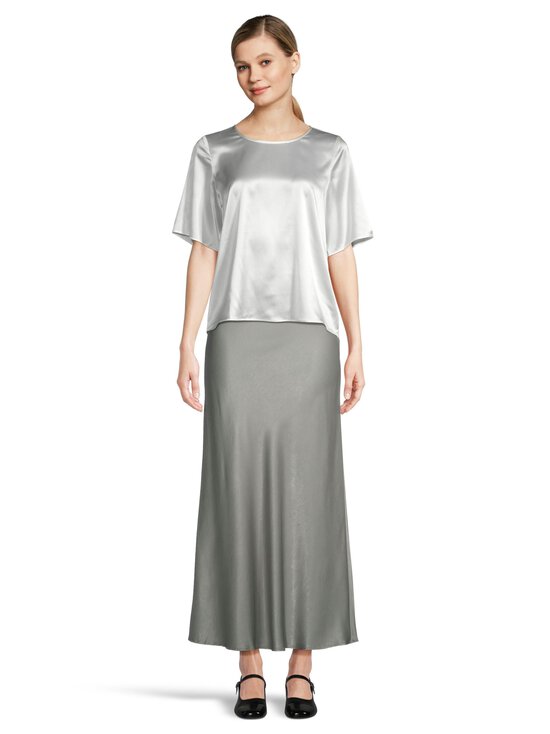 ESSENTIALS by Stockmann - Josie O-neck zīda blūze - OFFWHITE | Stockmann - photo 2