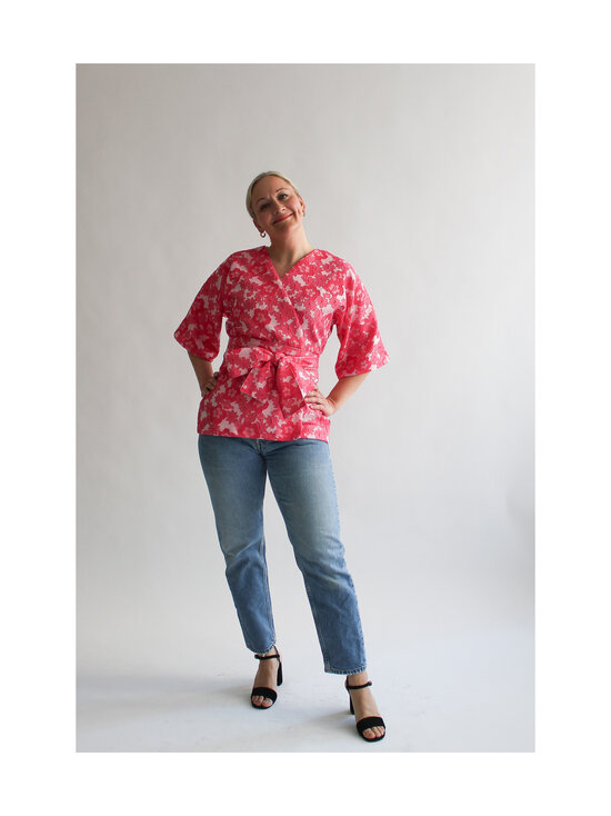 Lili Marleena - Flower Jacquard kimono - PINK | Stockmann - photo 2
