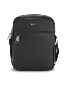 BOSS - Zair -nahkalaukku - 001 BLACK | Stockmann