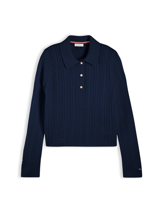 Tommy Hilfiger - Polo-palmikkoneulepusero - Z00 IVORY PETAL | Stockmann - photo 1