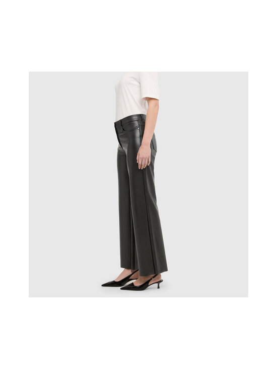 Mac Jeans - Laiade säärtega kunstnahast püksid - BLACK | Stockmann - photo 3