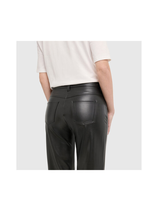 Mac Jeans - Laiade säärtega kunstnahast püksid - BLACK | Stockmann - photo 5