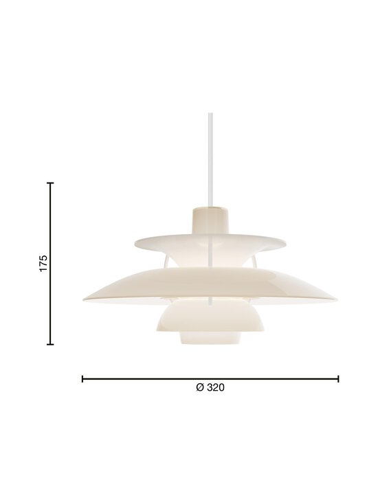 Louis Poulsen - PH 5 Opal Beige -riippuvalaisin - OPAL BEIGE | Stockmann - photo 3