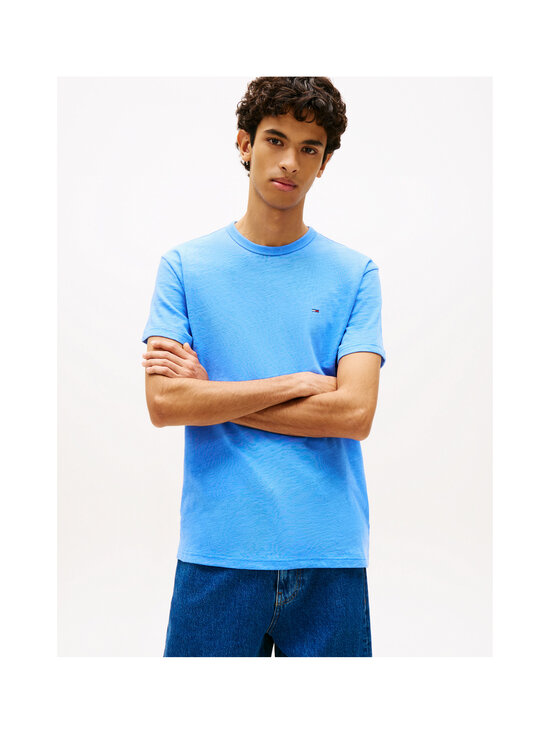 Tommy Jeans - T-särk Regular Sflag Slub - C38 BLUE TWILIGHT | Stockmann - photo 4