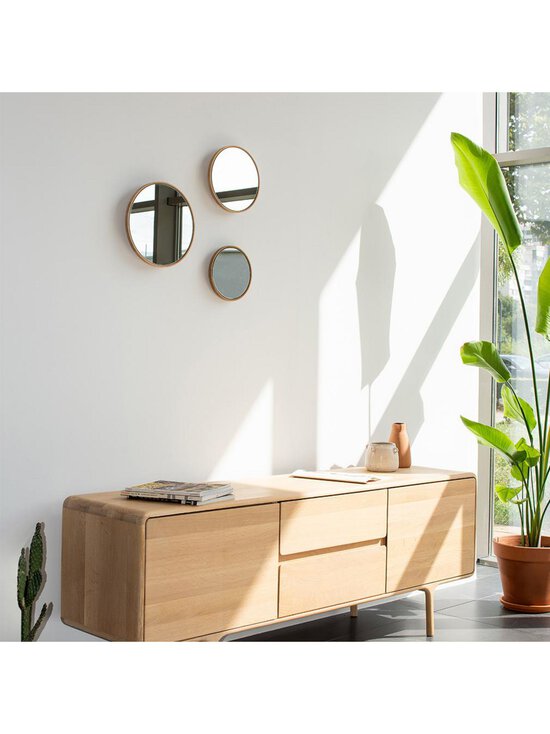 Gazzda - Look-peili valkovahattu tammikehys ø 32 cm - BEIGE | Stockmann - photo 6