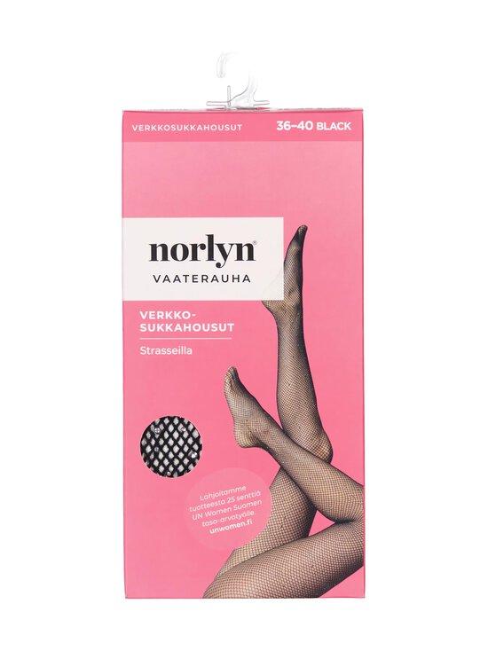 Norlyn - Vaaterauha-verkkosukkahousut, strassikoristeet - 1210 BLACK | Stockmann - photo 1