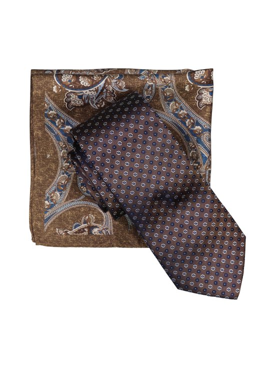 Amanda Christensen - Print & Pocket Square zīda kabatas lakats - 800 BROWN | Stockmann - photo 1