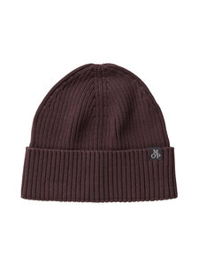Marc O'Polo - Ribbed cepure - 5804 DEEP MULLBERRY | Stockmann