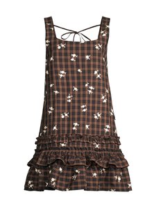 Ganni - Yarn Dyed Check U-neck Mini Dress Ganni | Stockmann