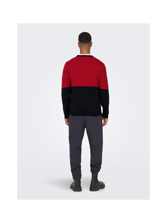 Only & Sons - OnsXmas Block -neule - POMPEIAN RED | Stockmann - photo 4