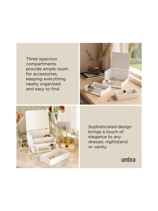 Umbra - Malibu-säilytyslaatikko 24 x 24 x 15  cm - WHITE | Stockmann - photo 9