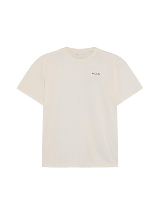 Knowledge Cotton Apparel - Back Print t-paita - 1387 EGRET | Stockmann - photo 1