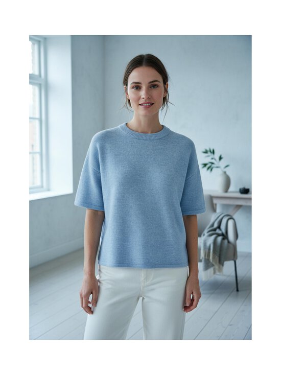 Selected - SlfLulu 2/4 O-neck džemperis - CASHMERE BLUE DETAIL:MELANGE | Stockmann - photo 2