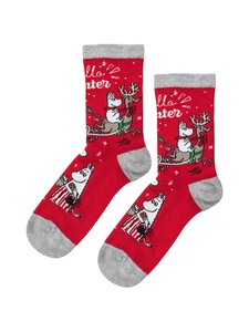 Muumi - Hello Winter -sukat - RED Muumi - Hello Winter -sukat - RED | Stockmann