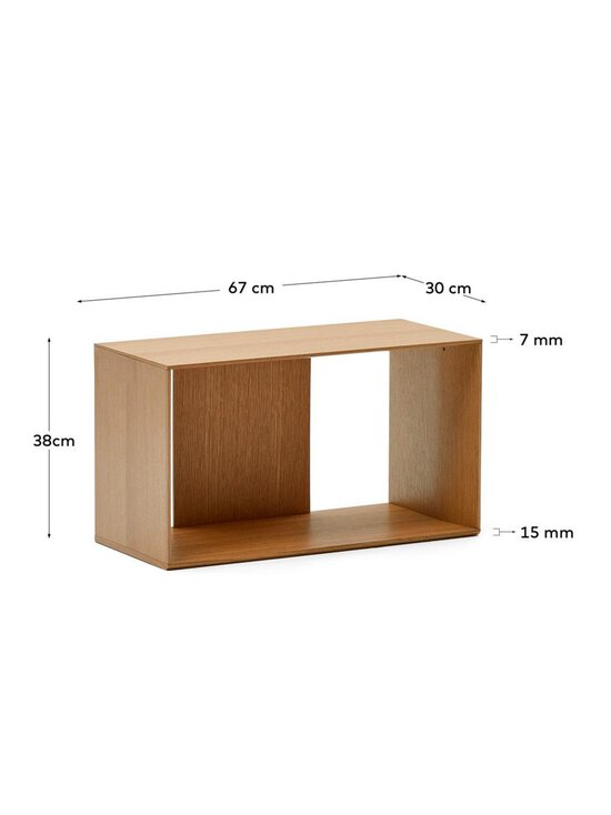 Kave Home - Litto-hylly 4-osainen tammi 168 x 76 cm - BEIGE | Stockmann - photo 11
