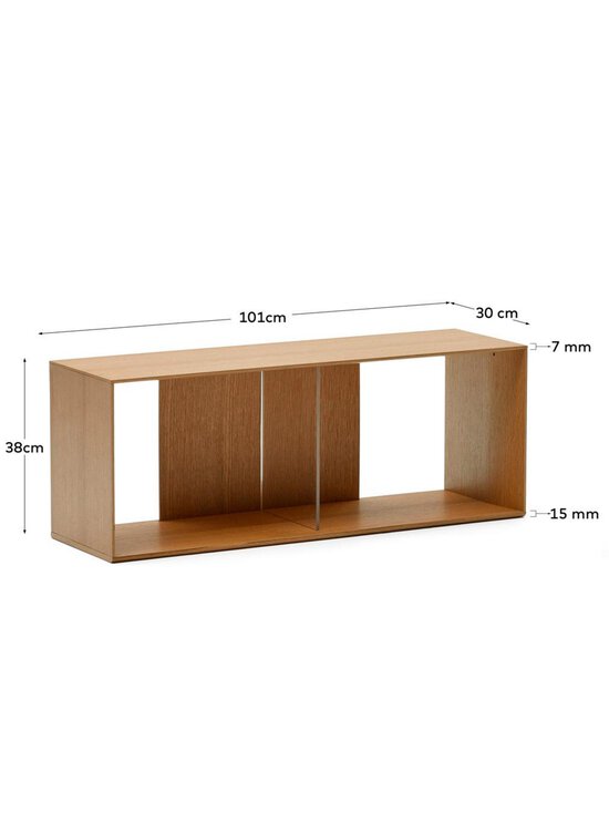 Kave Home - Litto-hylly 4-osainen tammi 168 x 76 cm - BEIGE | Stockmann - photo 10
