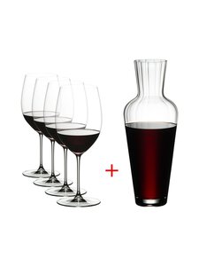 Riedel - Veritas Cabernet/Merlot & Mosel Decanter- punaviinilasi- ja karahvipakkaus - CLEAR | Stockmann