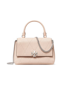 Tory Burch - Mini Charlie Quilted Top-Handle Crossbody -laukku - 650 SOFT PINK | Stockmann