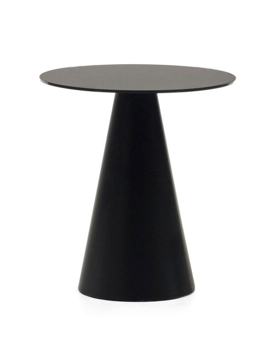 Kave Home - Wilshire-sivupöytä lasi/musta ⌀ 50 cm - BLACK | Stockmann - photo 1