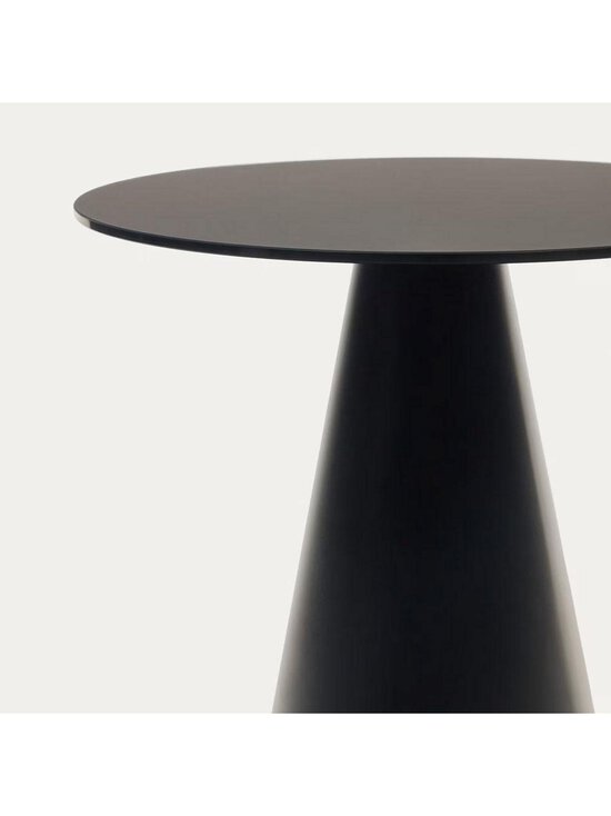 Kave Home - Wilshire-sivupöytä lasi/musta ⌀ 50 cm - BLACK | Stockmann - photo 3