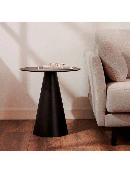Kave Home - Wilshire-sivupöytä lasi/musta ⌀ 50 cm - BLACK | Stockmann - photo 4