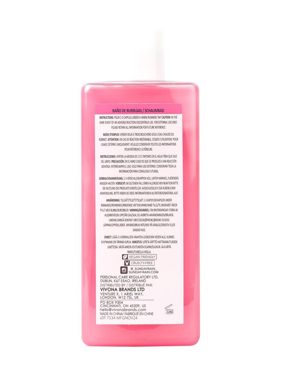 Sunday Rain - Pink Grapefruit & Sea Salt Bubble Bath vannas putas - NOCOL | Stockmann - photo 3