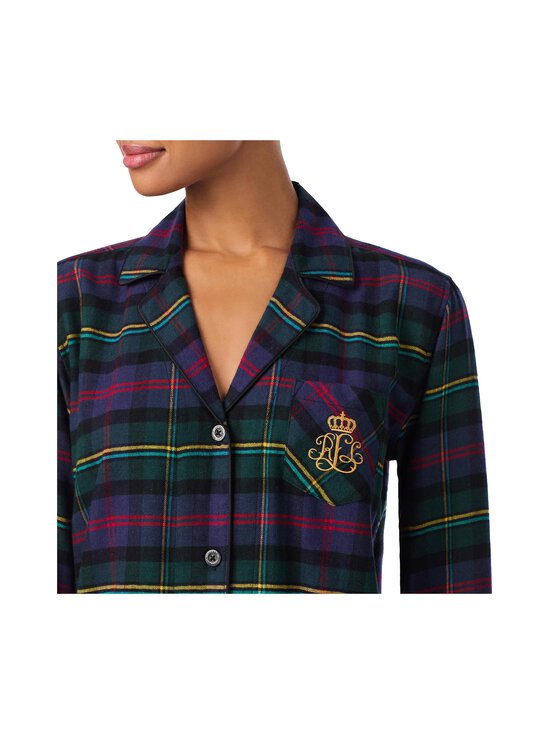 Lauren Ralph Lauren - Notch Collar Long -pyjama 2-osainen - 975 MULTI PLAID | Stockmann - photo 4