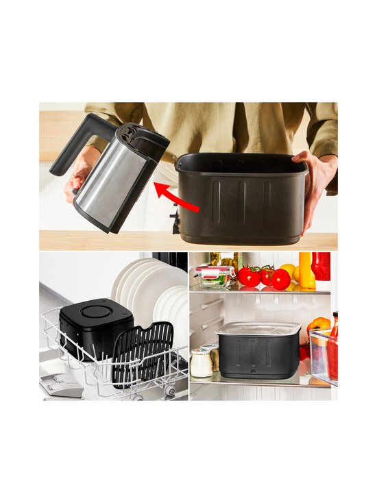 Obh Nordica - Easy Fry Silence Air Fryer -kiertoilmakeitin, 5 L - BLACK, STEEL | Stockmann - photo 7