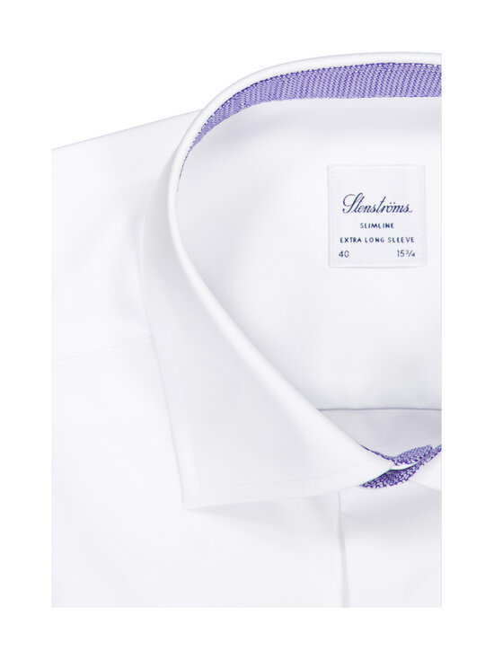 Stenströms - Slimline Contrast -kauluspaita, erikoispitkät hihat - 000 WHITE | Stockmann - photo 2