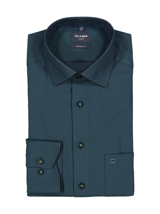 Olymp - Modern Fit Contrast Button krekls ar apkakli - 49 DARK GREEN - photo 1 Olymp - Modern Fit Contrast Button krekls ar apkakli - 49 DARK GREEN | Stockmann - photo 1
