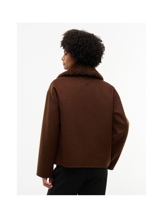 Tommy Hilfiger - Vilnas auduma jaka ar rāvējslēdzēju - GV0 LEGACY BROWN | Stockmann - photo 3