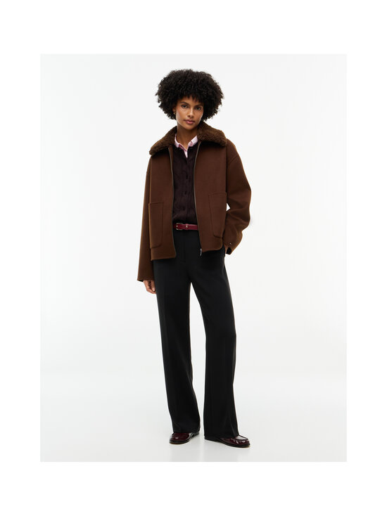Tommy Hilfiger - Vilnas auduma jaka ar rāvējslēdzēju - GV0 LEGACY BROWN | Stockmann - photo 4