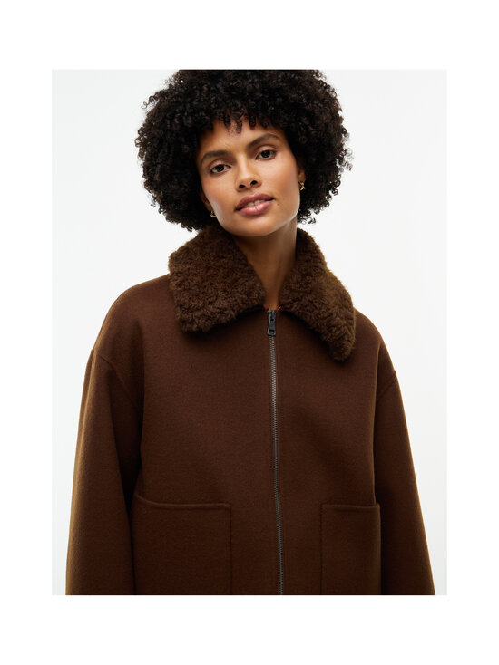 Tommy Hilfiger - Vilnas auduma jaka ar rāvējslēdzēju - GV0 LEGACY BROWN | Stockmann - photo 6