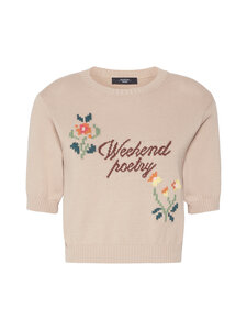 Max Mara Weekend - WkdFiacre -lyhythihainen neulepaita - 020 SAND | Stockmann