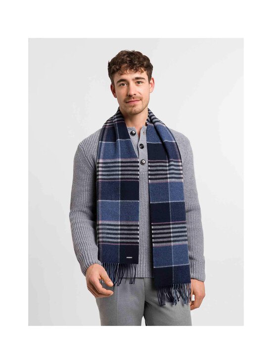 Bugatti - Checked vilnas šalle 33 x 180 cm - 590 NAVY - photo 5 Bugatti - Checked vilnas šalle 33 x 180 cm - 590 NAVY | Stockmann - photo 5