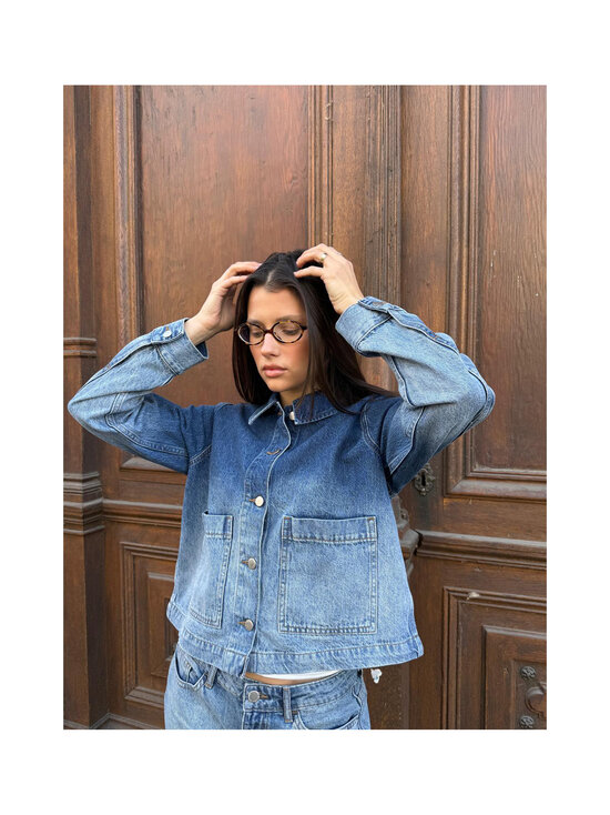 Vila - Vicreek Faded -farkkutakki - MEDIUM BLUE DENIM | Stockmann - photo 3