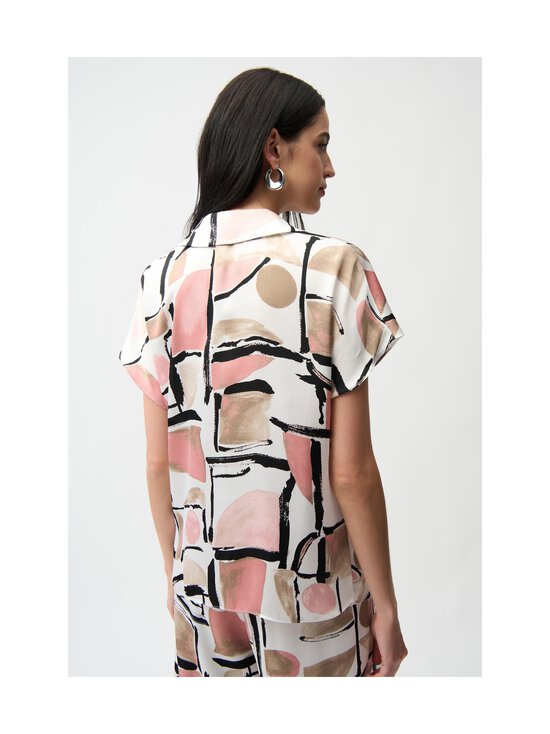 Joseph Ribkoff - Satin Abstract Print Boxy -pusero - 2539 VANILLA/MULTI | Stockmann - photo 3