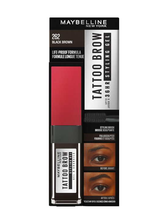 Maybelline - Tattoo Brow 36H Styling Gel -kulmageeli 6 ml - 262 BLACK - photo 9 Maybelline - Tattoo Brow 36H Styling Gel -kulmageeli 6 ml - 262 BLACK | Stockmann - photo 9
