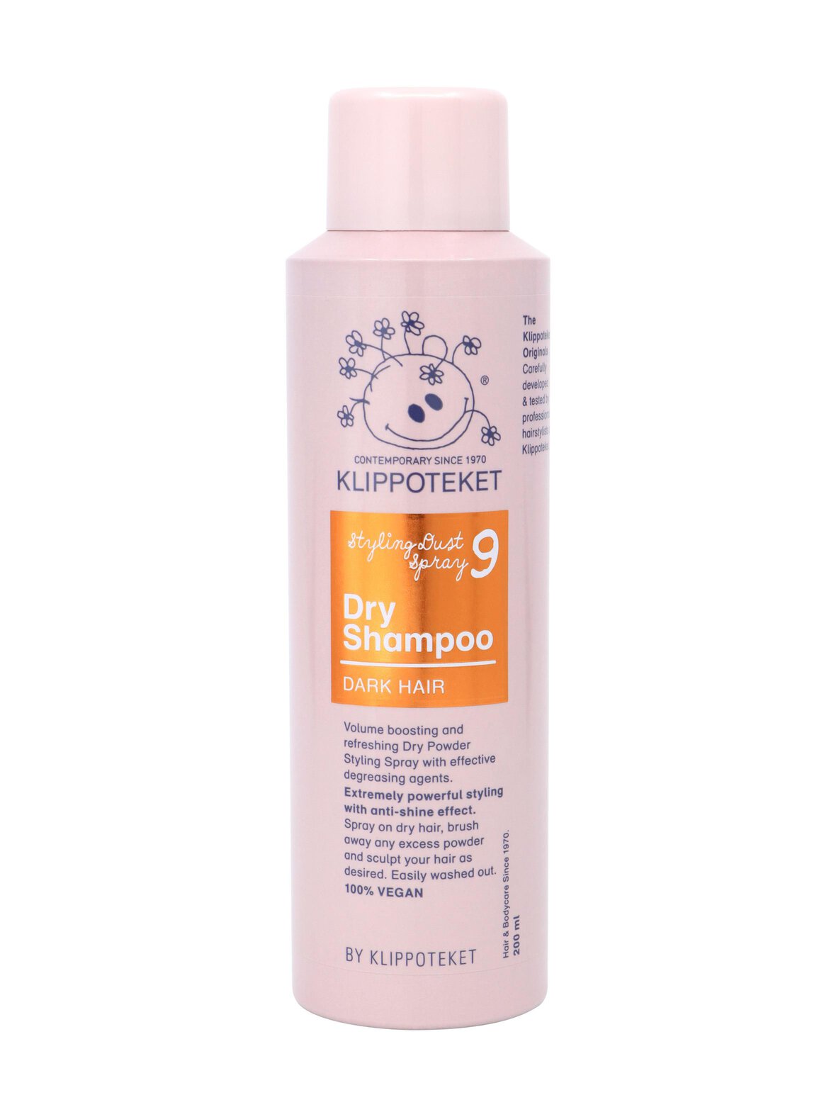 Kuivashampoo tummille hiuksille 200 ml