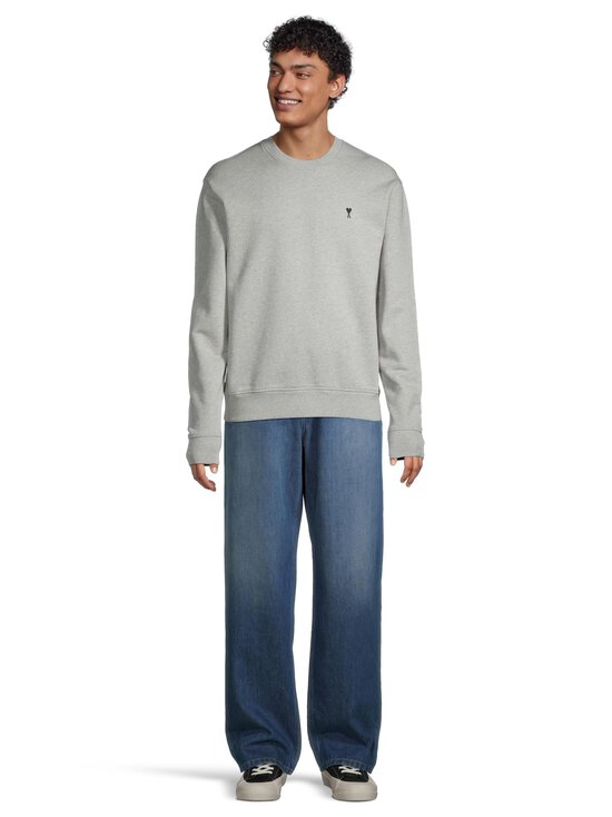 Ami - Sweatshirt Ami De Coeur Contraste -collegepaita - 0951 : GRIS CENDRE CHINE | Stockmann - photo 2