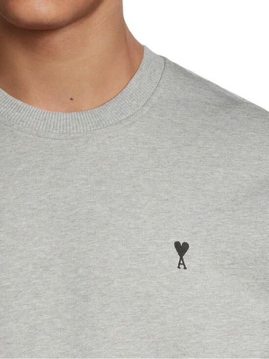 Ami - Sweatshirt Ami De Coeur Contraste -collegepaita - 0951 : GRIS CENDRE CHINE | Stockmann - photo 4
