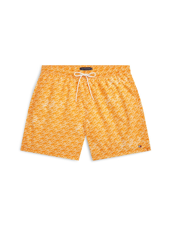 Tommy Hilfiger - Medium Drawstring peldbikses - 0JJ TH SCRIPT CYANOTYPE ORANGE HYPE | Stockmann - photo 1