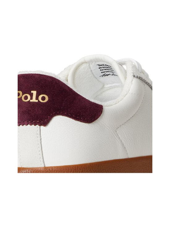 Polo Ralph Lauren - Tennised Court Low Top Lace - DECKWASH WHITE/WINE | Stockmann - photo 5