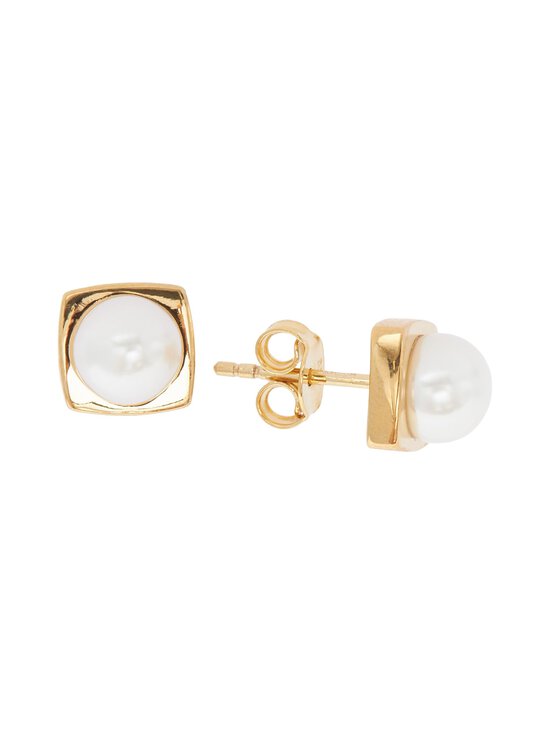 MISSOMA - Kõrvarõngas Button Pearl Square Stud - GOLD | Stockmann - photo 2