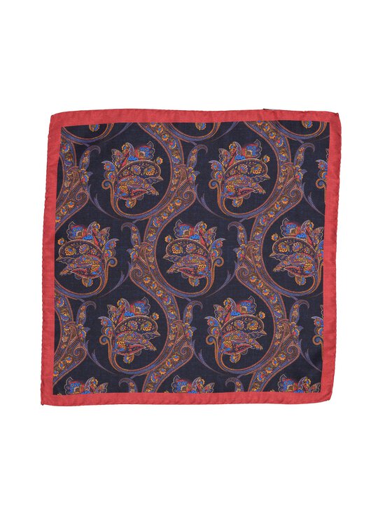 Stockholm Kravatt - Paisley Flower -silkkitaskuliina - 1 ORANGE/NAVY | Stockmann - photo 1