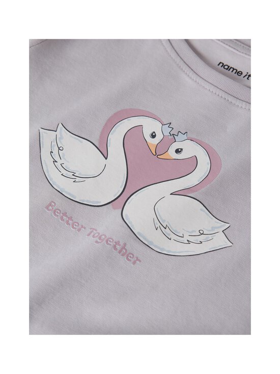 Name It - Trikoosärk NmfVix - LILAC MARBLE PRINT:SWAN HEART | Stockmann - photo 3