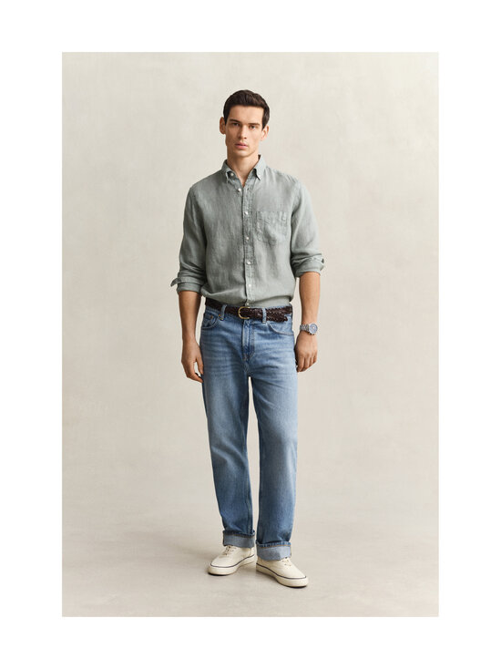 GANT - Regular Garment Dyed lina krekls ar apkakli - 10 CERAMIC GREY | Stockmann - photo 5