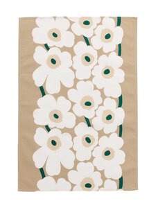 Marimekko - Unikko-keittiöpyyhe - SAND, WHITE, HAY, EMERALD | Stockmann