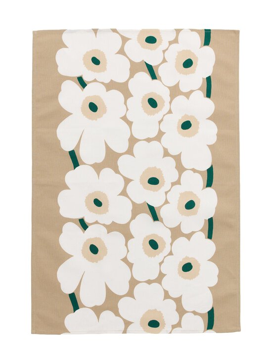 Marimekko - Unikko-keittiöpyyhe - SAND, WHITE, HAY, EMERALD | Stockmann - photo 1