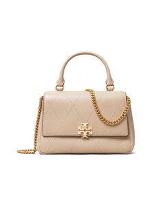 Tory Burch - Kott Mini Charlie Quilted Top-Handle Crossbody - 020 SOFT CEMENT | Stockmann